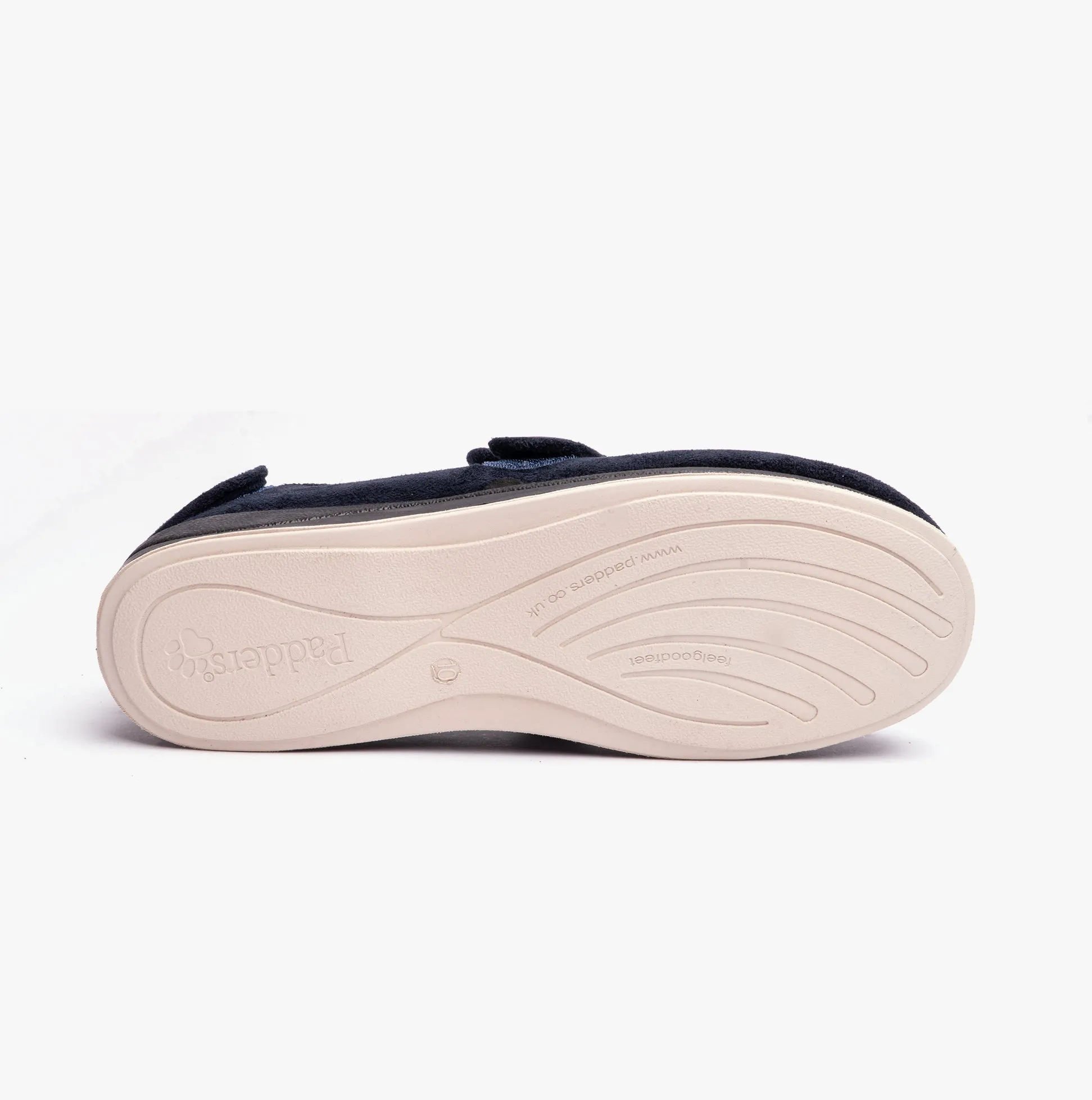 Padders WRAP Mens (G Fit) Easy Access Slippers Navy sold by House of Slippers product image thumbnail 5