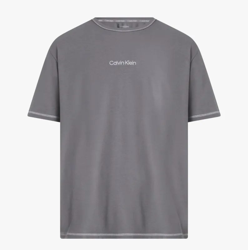 Calvin Klein FUTURE SHIFT Mens Lounge Crew Neck T-Shirt Grey sold by House of Slippers