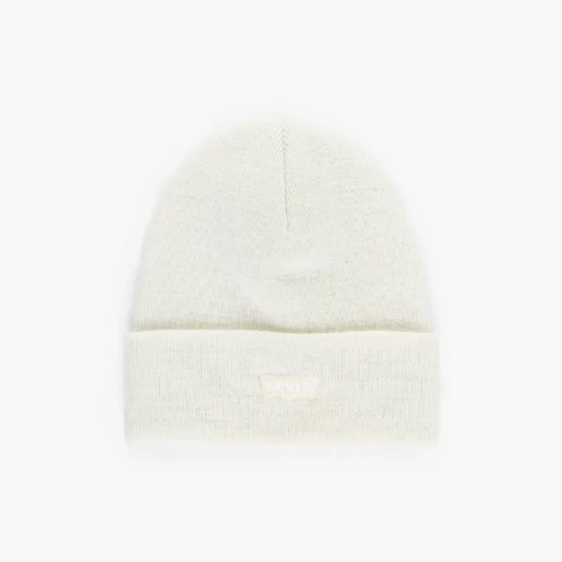 Levi's SLOUCHY BEANIE Womens Hat White sold by House of Slippers