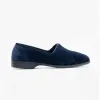 Sleepers AUDREY III Womens Full Wide Slippers Navy Blue sold by House of Slippers