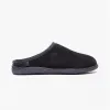 Hush Puppies ASHTON Mens Leather Mule Slippers Black sold by House of Slippers