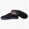 Hush Puppies ASHTON Mens Leather Mule Slippers Black sold by House of Slippers