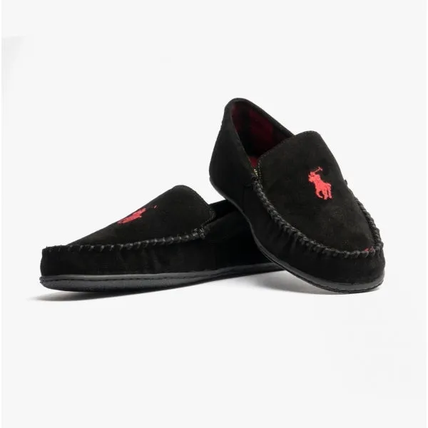 COLLINS Mens Suede Mocassin Slippers Black sold by House of Slippers product image thumbnail 5