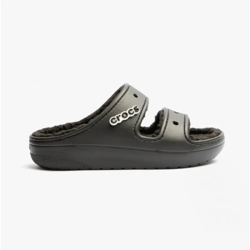 Crocs 207446-060 CLASSIC COZZZY Unisex Sliders Black sold by House of Slippers