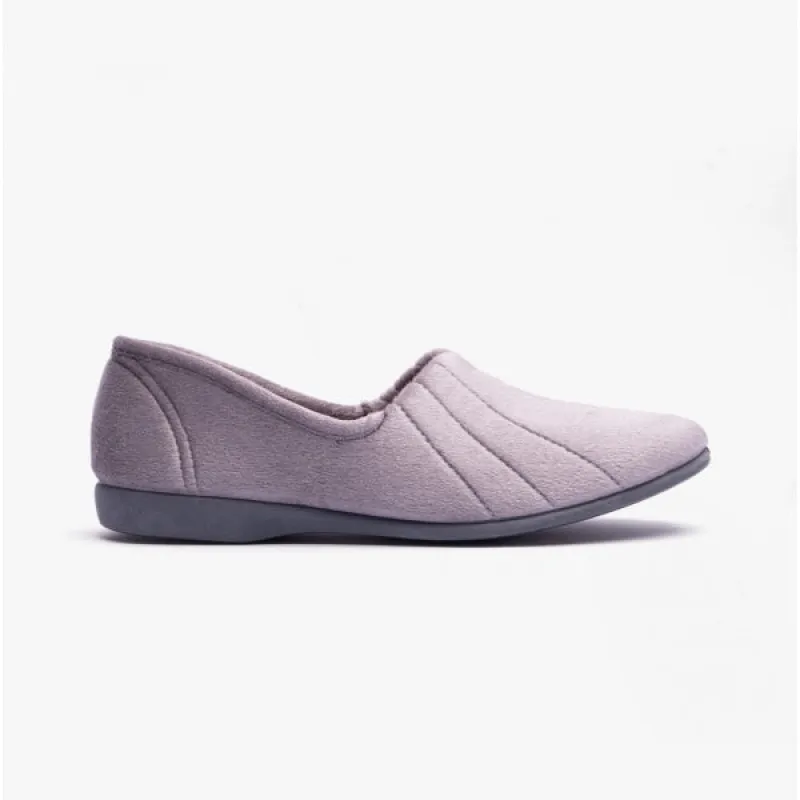 GBS AUDREY Womens Slippers Grey sold by House of Slippers