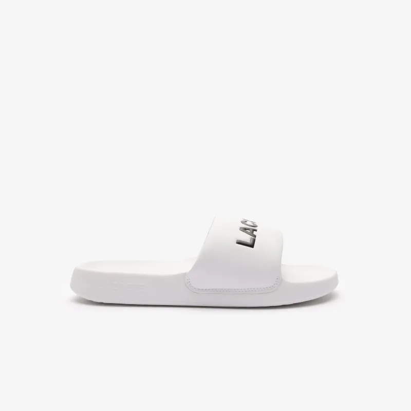 Lacoste SERVE SLIDE 1.0 124 2 Mens Slides�White/Black sold by House of Slippers