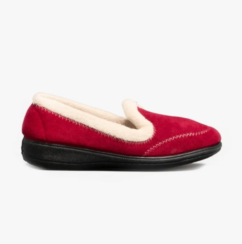 Mirak MAIER Womens Slippers Burgundy sold by House of Slippers