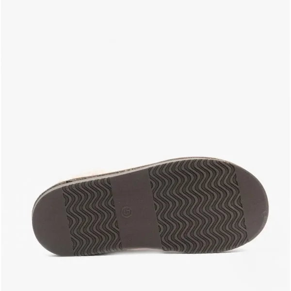 SHETLAND Ladies Mule Slippers Brown Tartan sold by House of Slippers product image thumbnail 3