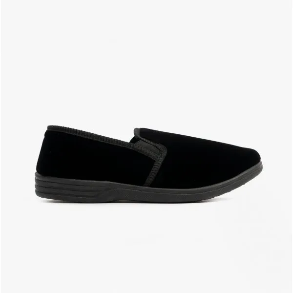 Zedzzz ROSS Mens Full Slippers Black sold by House of Slippers