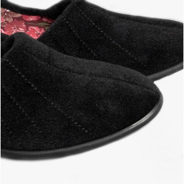AUDREY Ladies Slippers Black sold by House of Slippers product image thumbnail 5