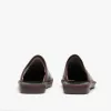 136 (DUBLIN) Mens Leather Mule Slippers Black sold by House of Slippers