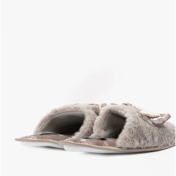 Jo & Joe BEAU Womens Mule Slippers Grey sold by House of Slippers product image thumbnail 3