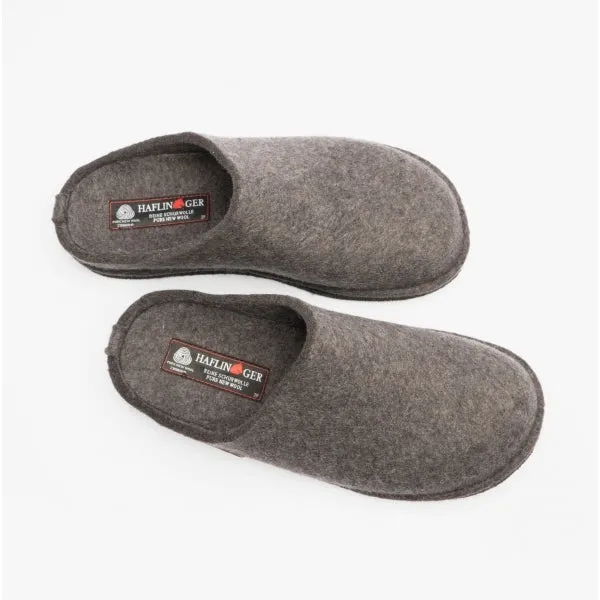 Haflinger SOFT Womens Wool Slippers Anthracite sold by House of Slippers product image thumbnail 4