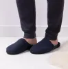 WAFFLE Mens Mule Slippers Dark Navy sold by House of Slippers