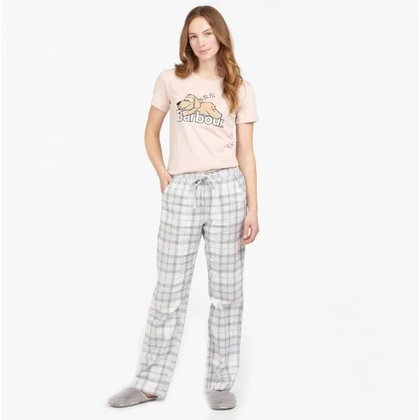 Barbour NELLIE Womens Cotton Blend T-Shirt Light Pink sold by House of Slippers product image thumbnail 3