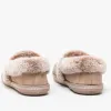 COZY CAMPFIRE-TEAM TOASTY Ladies Full Slippers Dark Taupe sold by House of Slippers