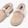 COZY CAMPFIRE-TEAM TOASTY Ladies Full Slippers Dark Taupe sold by House of Slippers