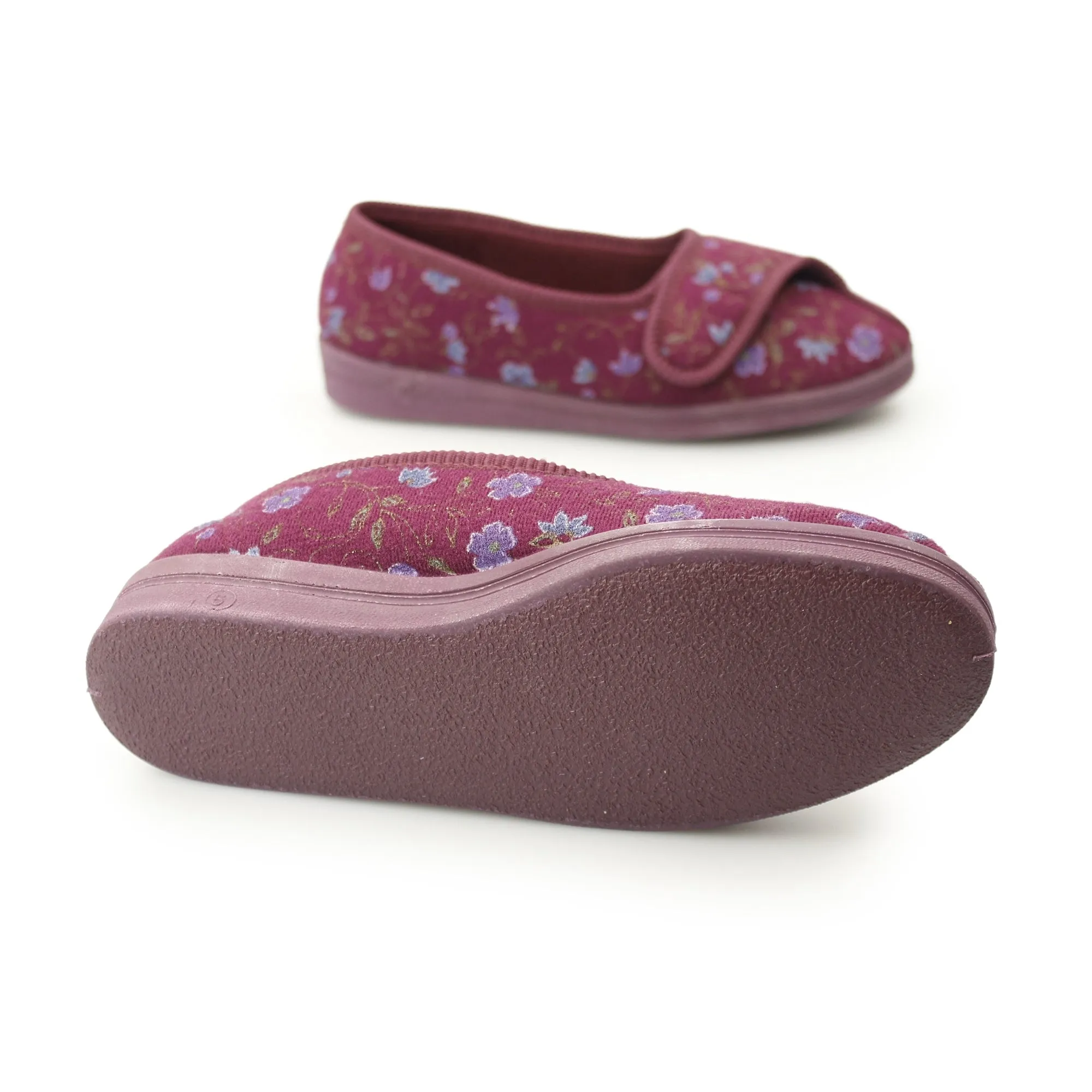 Comfylux DIANA Womens Full Slippers Wine sold by House of Slippers product image thumbnail 4