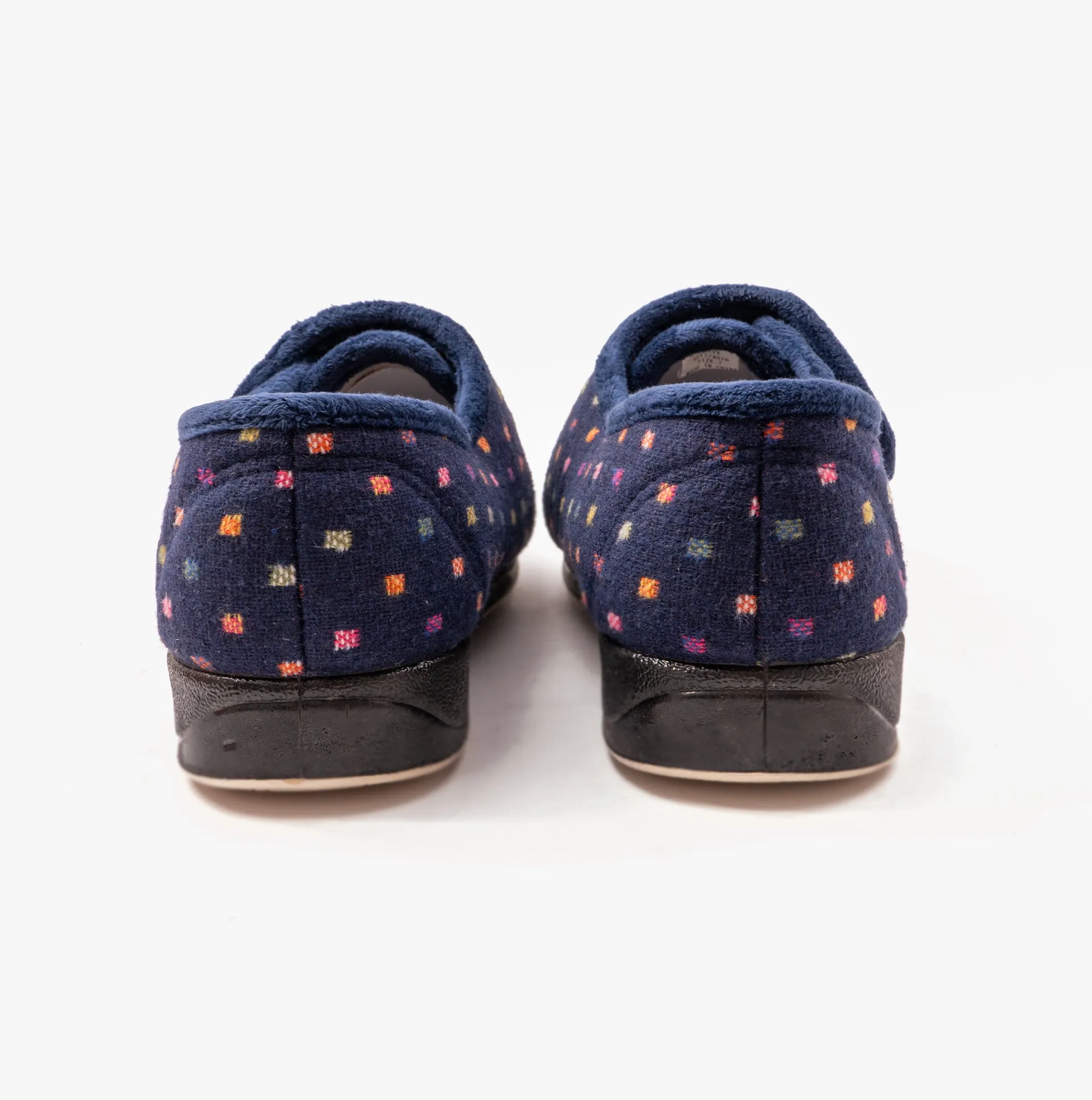 Padders LOTTY Womens (4E/6E) Full Slippers Navy sold by House of Slippers product image thumbnail 5