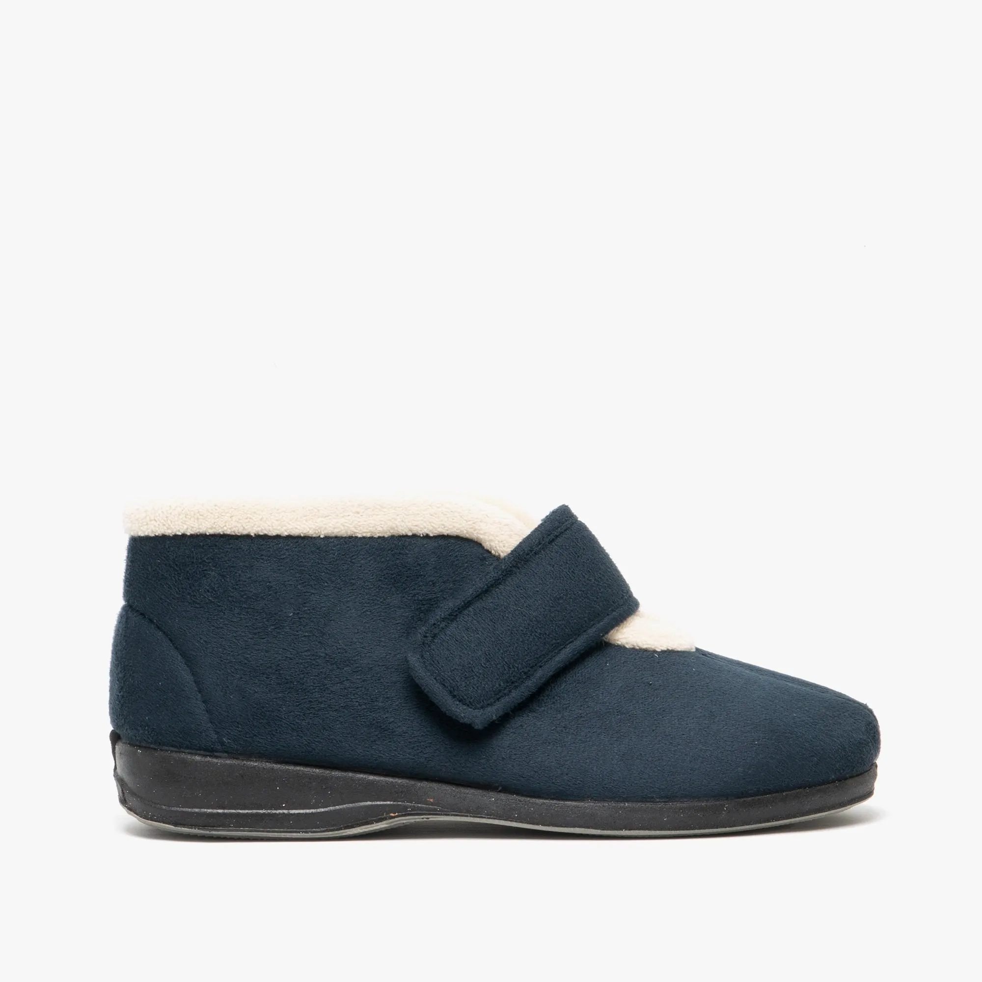 Sleepers AMELIA Womens Boot Slippers Navy sold by House of Slippers