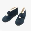 Sleepers AMELIA Womens Boot Slippers Navy sold by House of Slippers