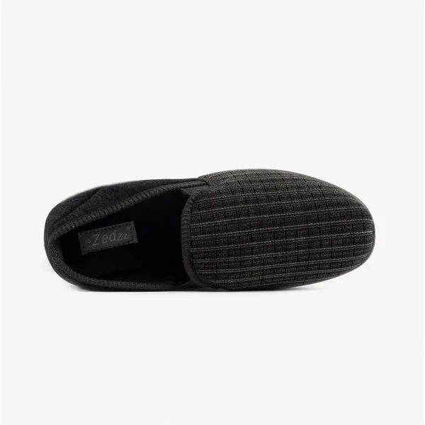 Zedzzz RICHARD Mens Full Slippers Black sold by House of Slippers product image thumbnail 4