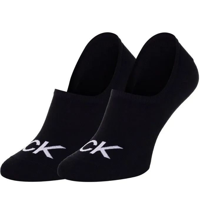 Calvin Klein 2 Pack Logo Mens Invisible Socks Black sold by House of Slippers product image thumbnail 2