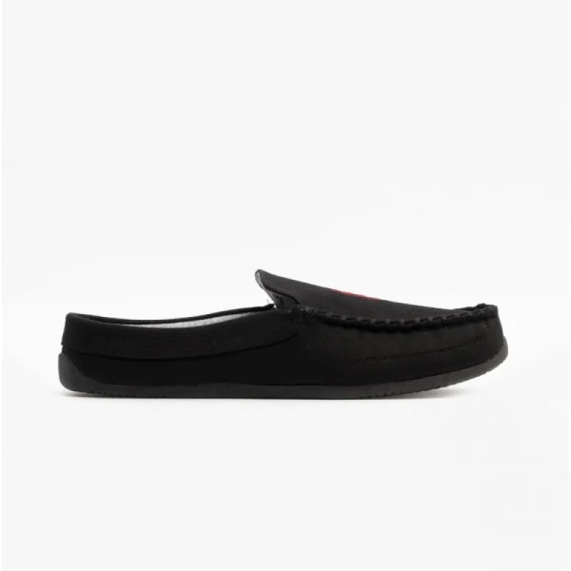 Polo Ralph Lauren DALLINGTON MULE Mens Cotton Slippers Black sold by House of Slippers