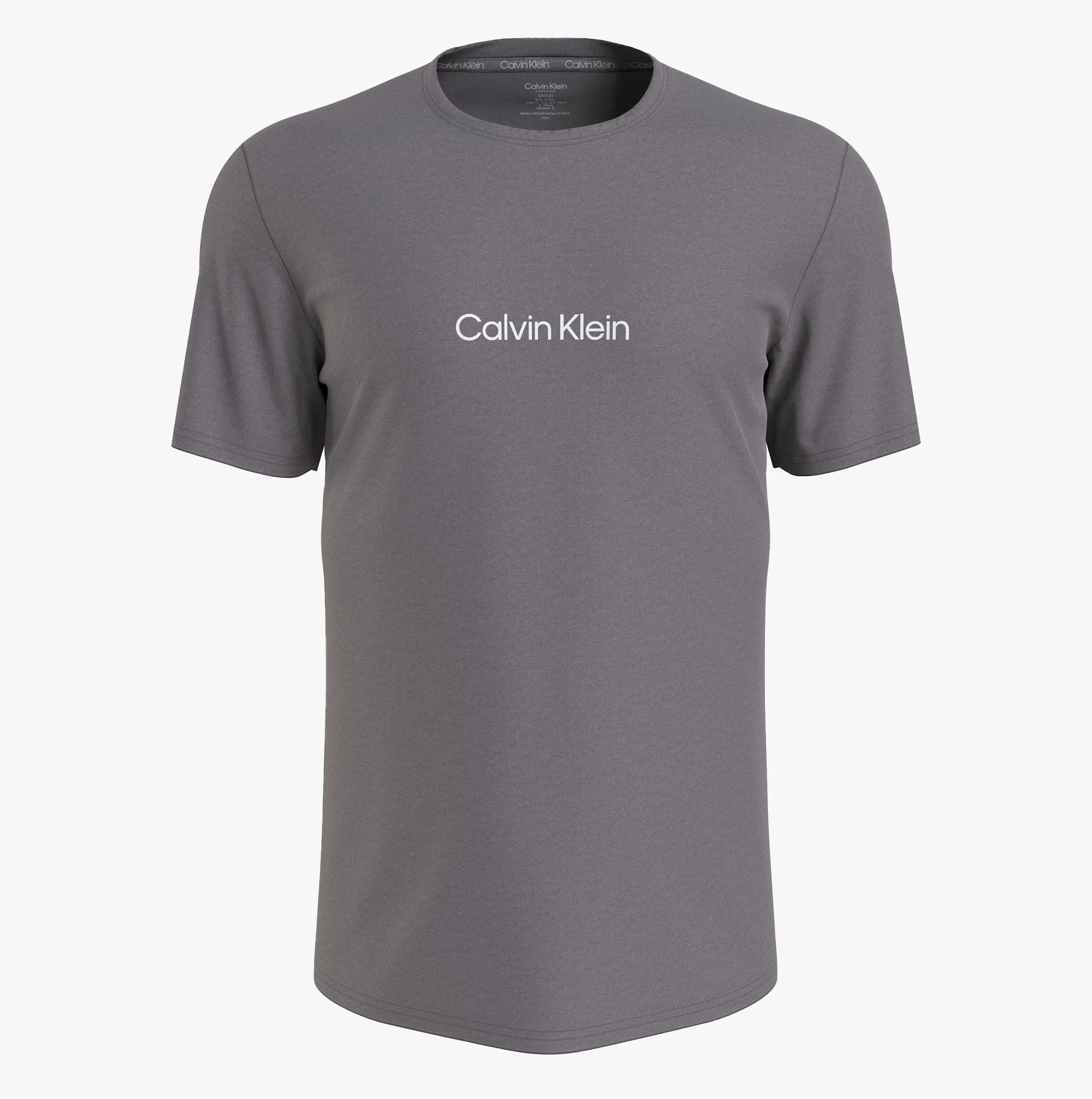 Calvin Klein MODERN STRUCTURE Mens Crew Neck T-Shirt Grey sold by House of Slippers