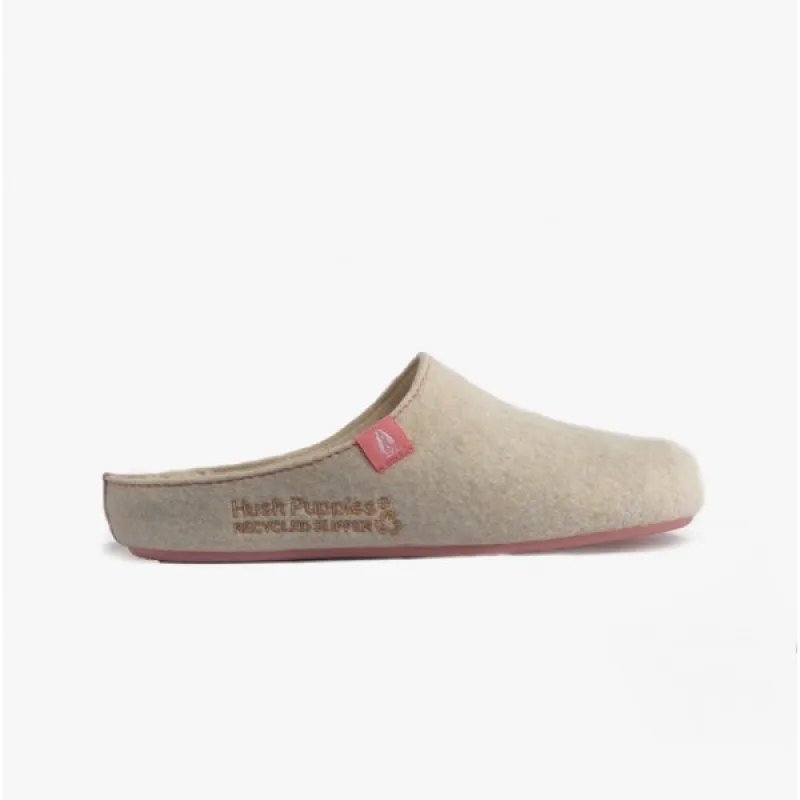 Hush Puppies THE GOOD SLIPPER Womens Slippers Beige sold by House of Slippers