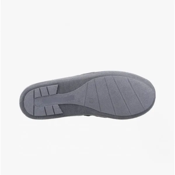 Hush Puppies ARNOLD Mens Suede Slippers Grey sold by House of Slippers product image thumbnail 4