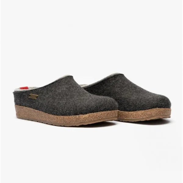 Haflinger KRIS Womens Wool Slippers Graphite sold by House of Slippers product image thumbnail 2