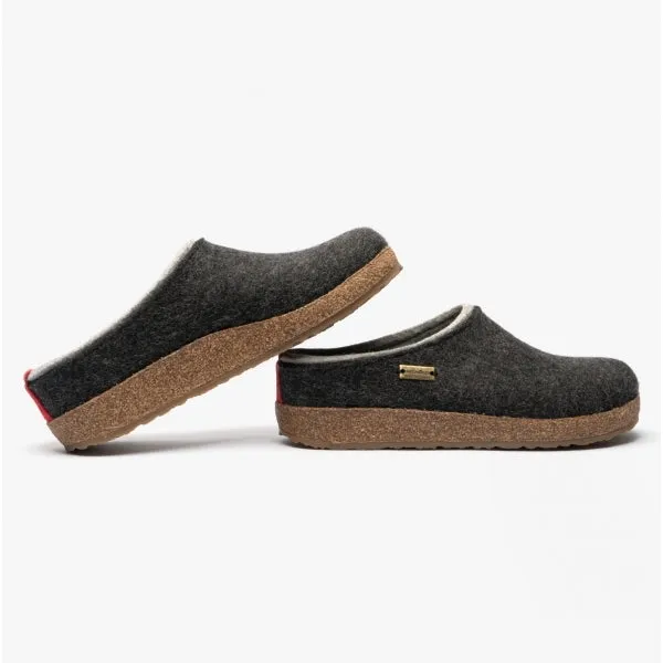 Haflinger KRIS Womens Wool Slippers Graphite sold by House of Slippers product image thumbnail 4