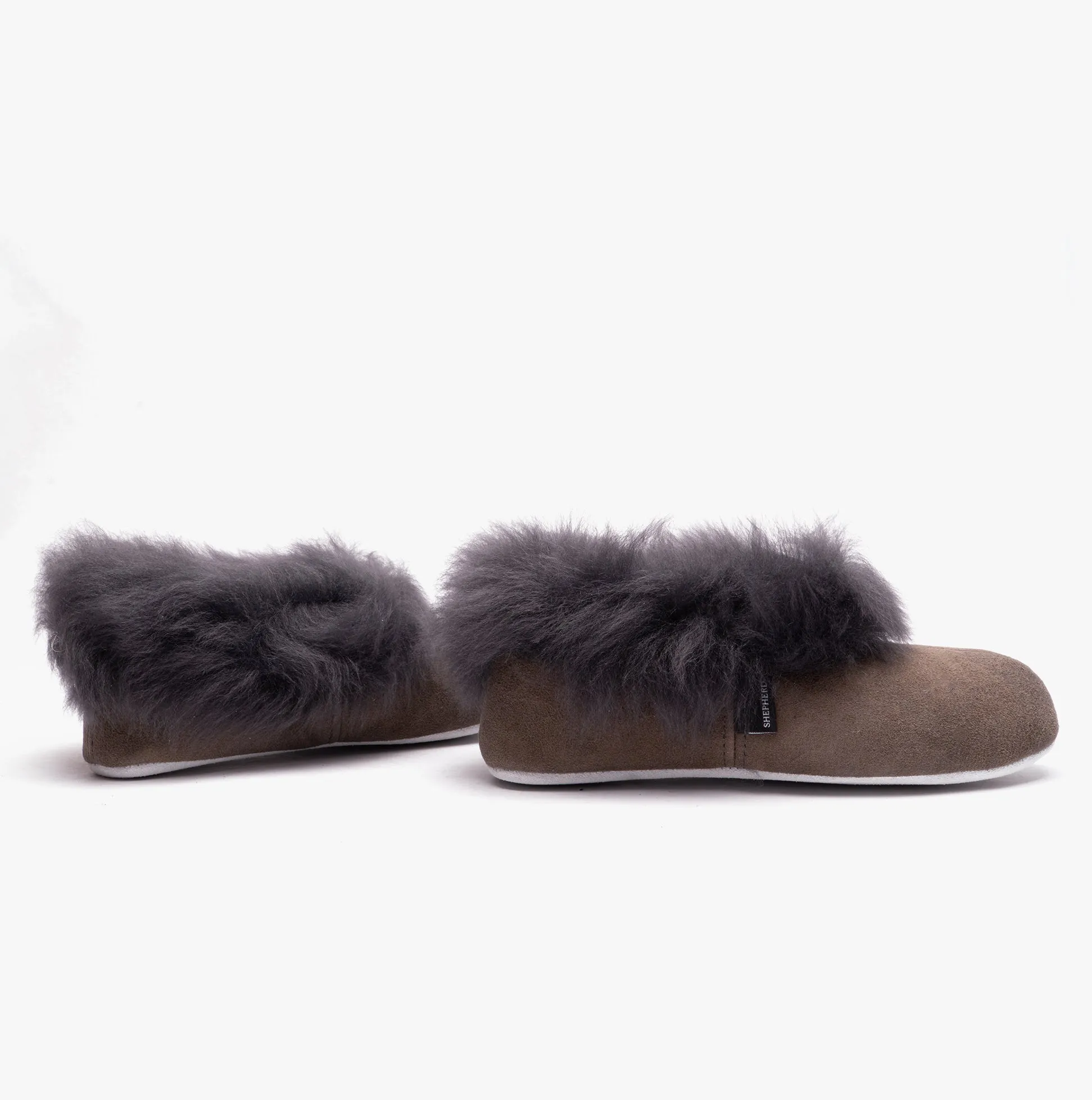 Shepherd ANNELIE Womens Sheepskin Full Slippers Asphalt sold by House of Slippers product image thumbnail 2