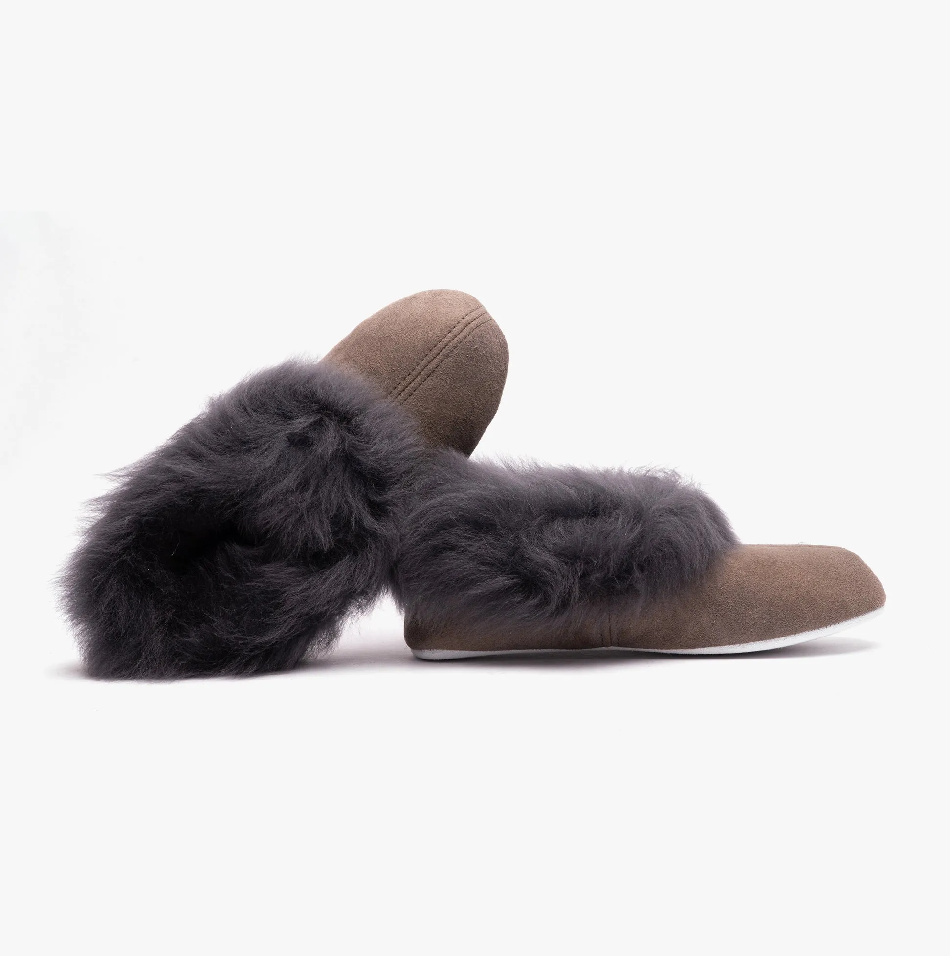 Shepherd ANNELIE Womens Sheepskin Full Slippers Asphalt sold by House of Slippers product image thumbnail 4