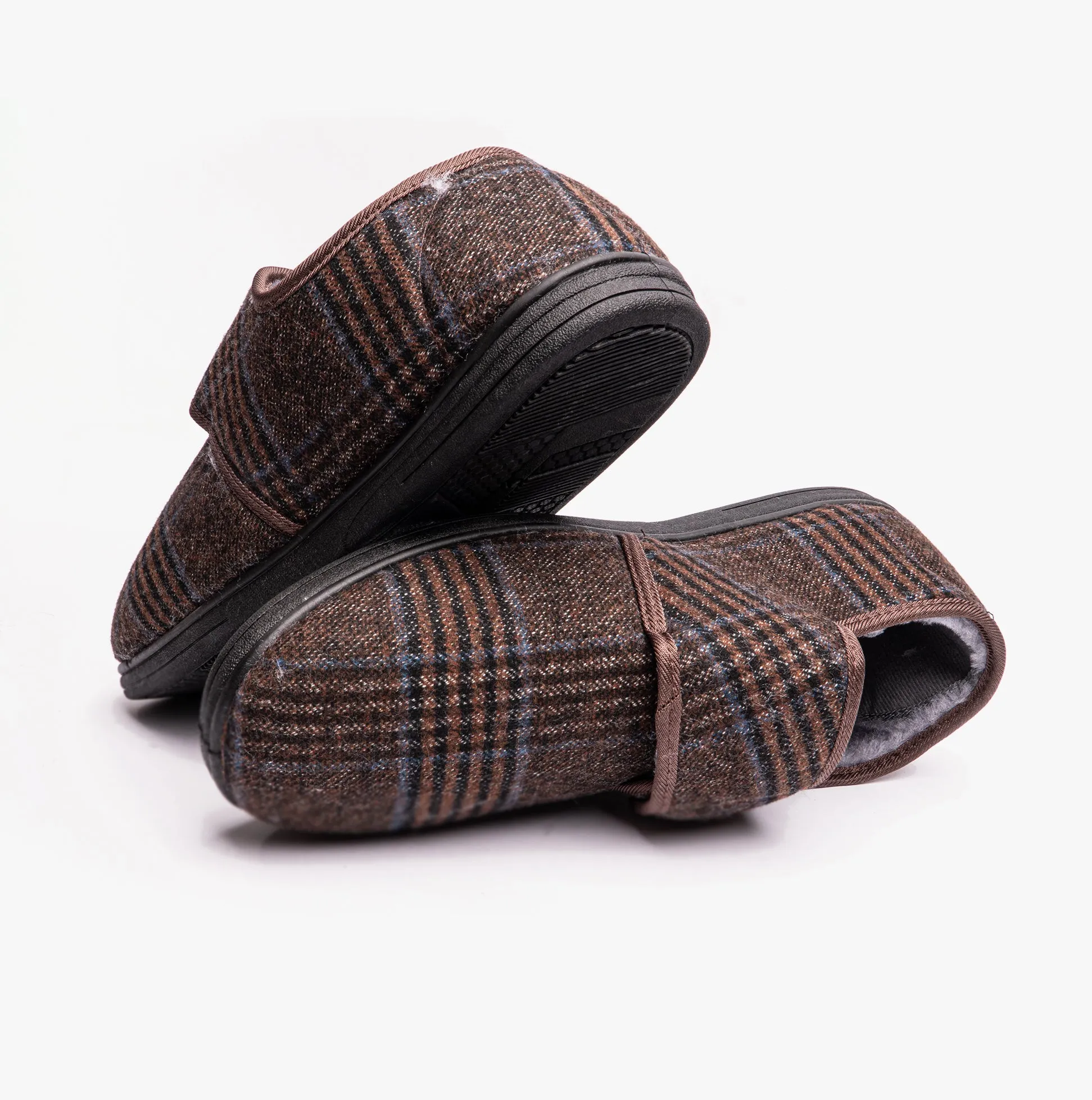 Dr Keller DAVID Mens Full Slippers Brown sold by House of Slippers product image thumbnail 5