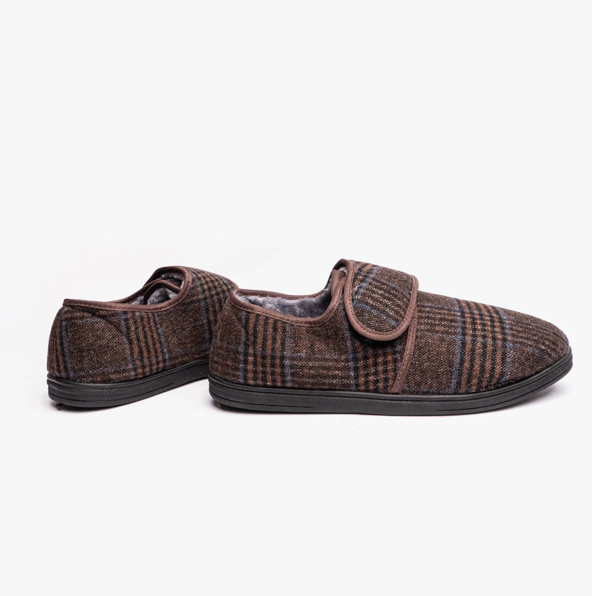 Dr Keller DAVID Mens Full Slippers Brown sold by House of Slippers product image thumbnail 3