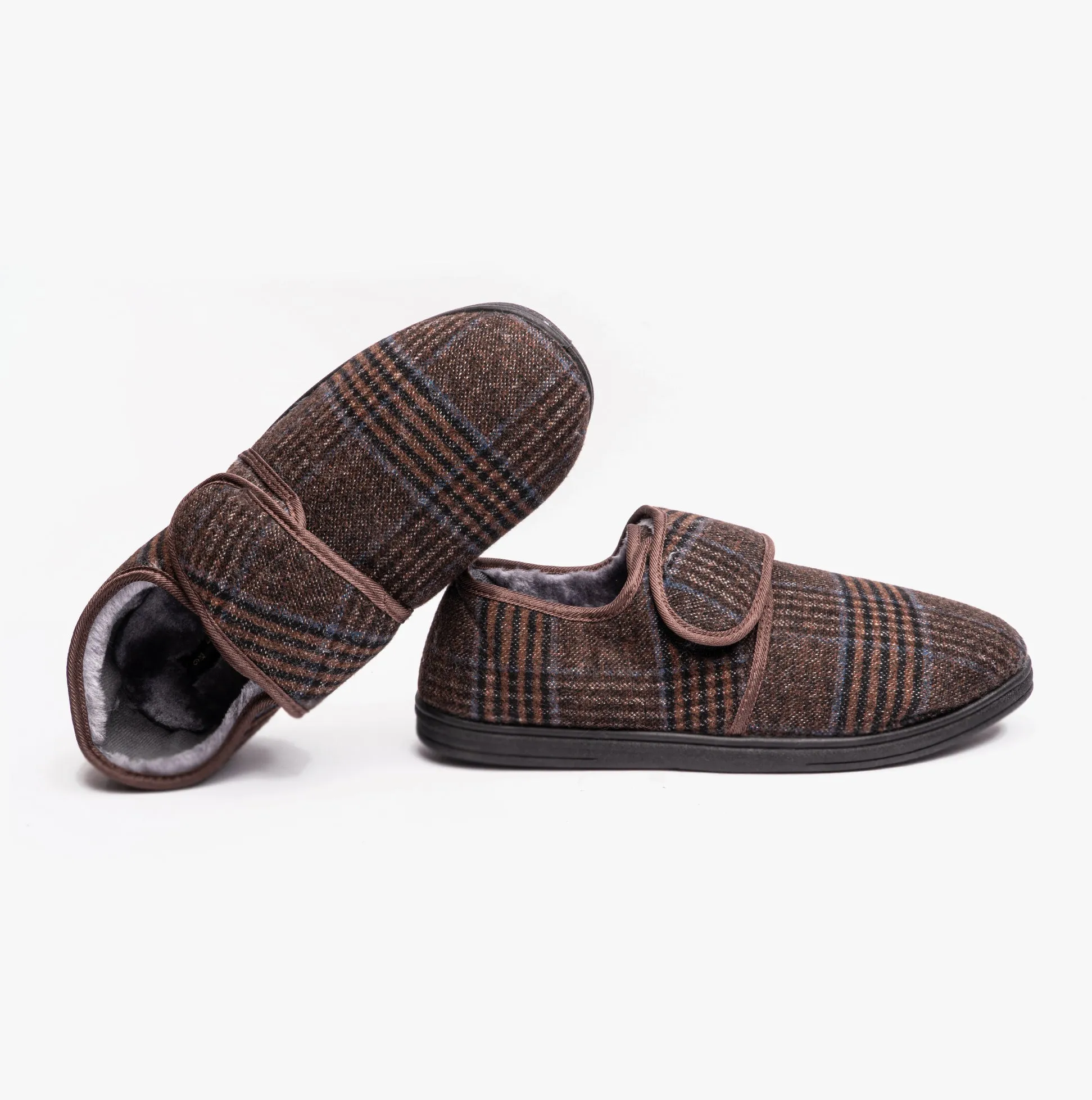 Dr Keller DAVID Mens Full Slippers Brown sold by House of Slippers product image thumbnail 4