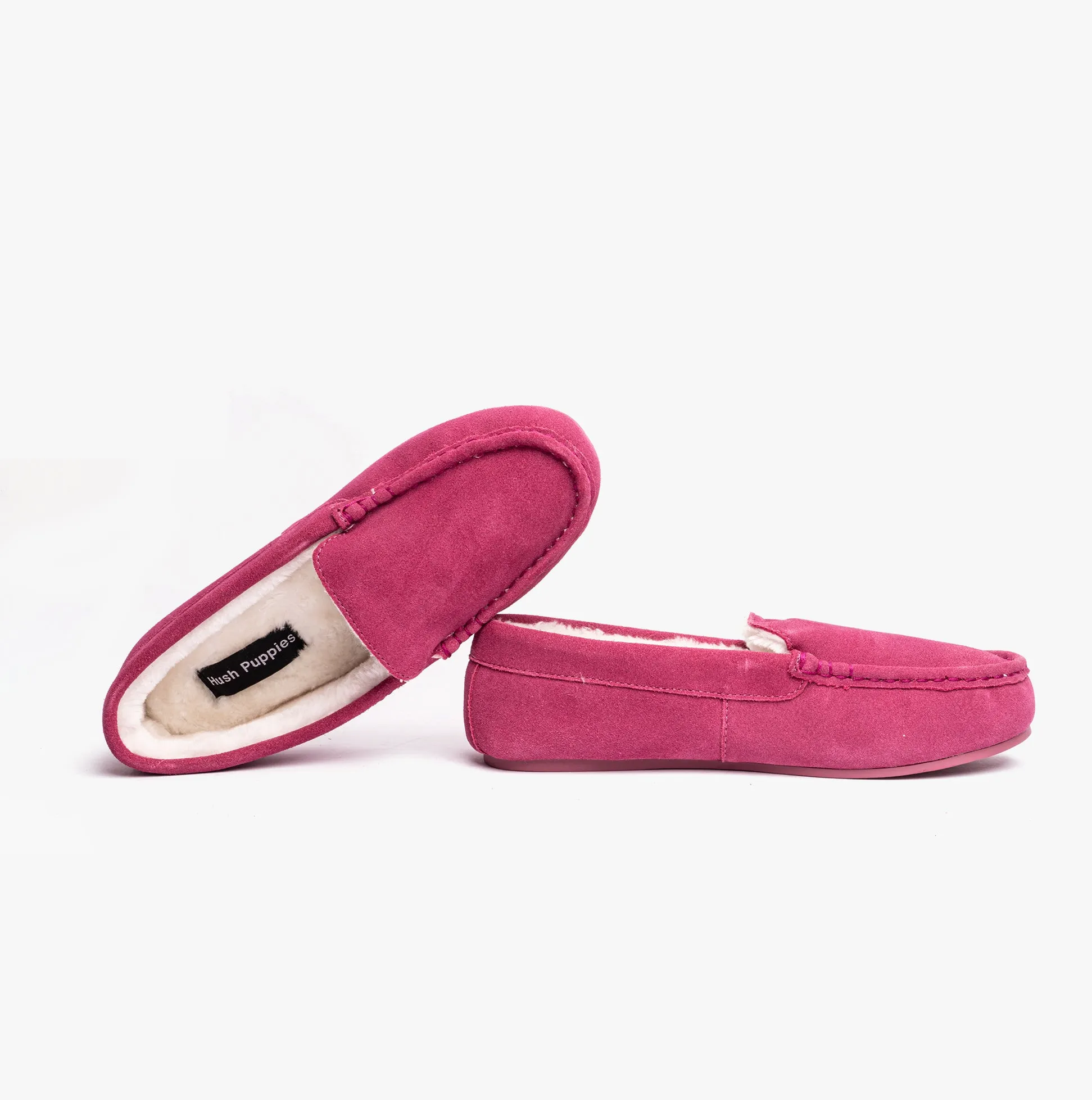 Hush Puppies ANNIE MOCCASIN Classic Womens Slippers Pink sold by House of Slippers product image thumbnail 3