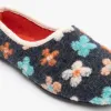 Sleepers GRACIE Womens Knitted Full Slippers Grey Multi sold by House of Slippers