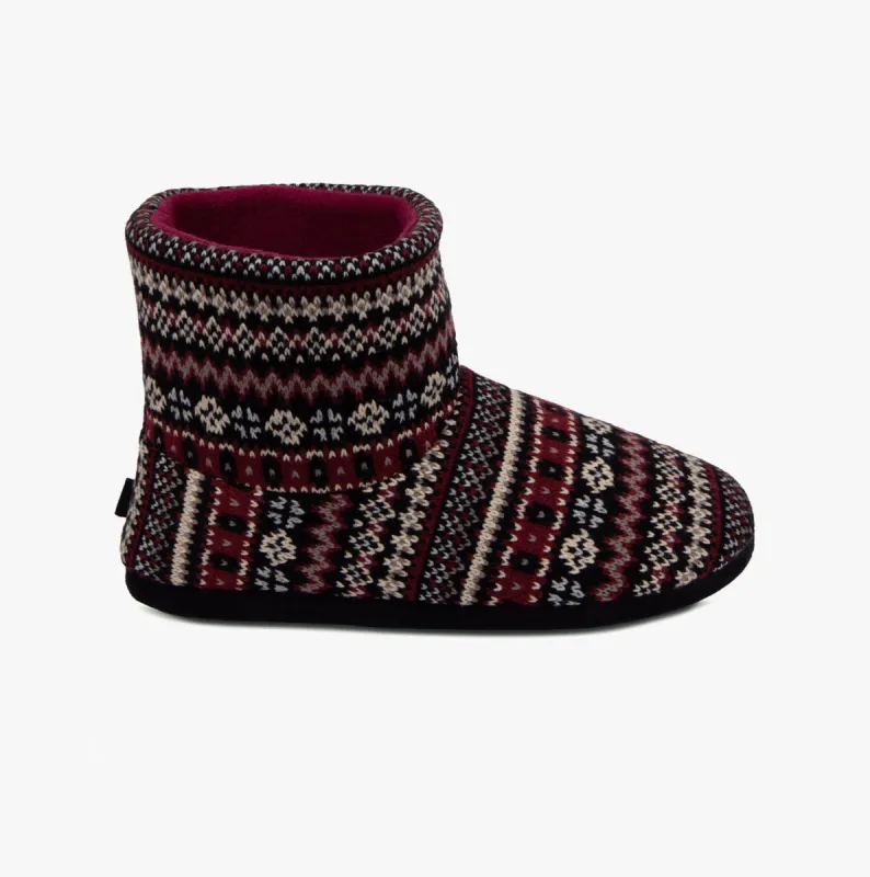 FAIR ISLE Mens Boot Slippers Multi sold by House of Slippers