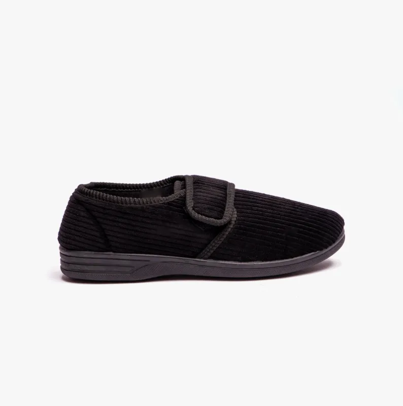 KEN Mens Slippers Black sold by House of Slippers