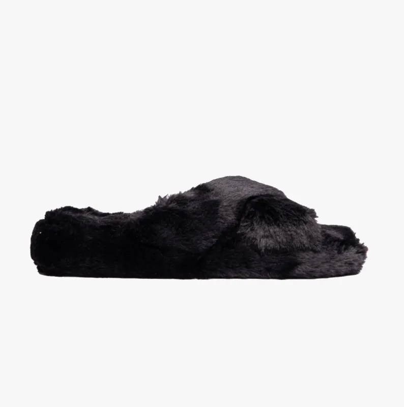 Dr Keller RUBY Womens Mule Slippers Black sold by House of Slippers