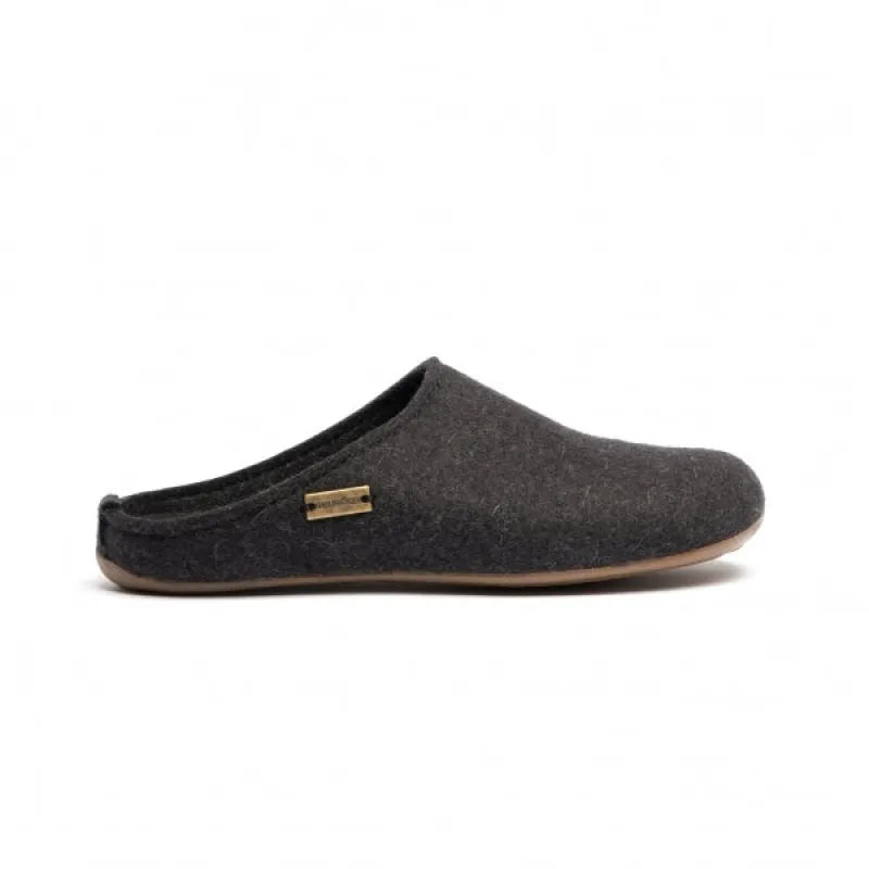 FUNDUS Ladies Wool Slippers Graphite sold by House of Slippers