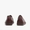 663 (DUBLIN) Mens Leather Full Slippers Bordeaux sold by House of Slippers