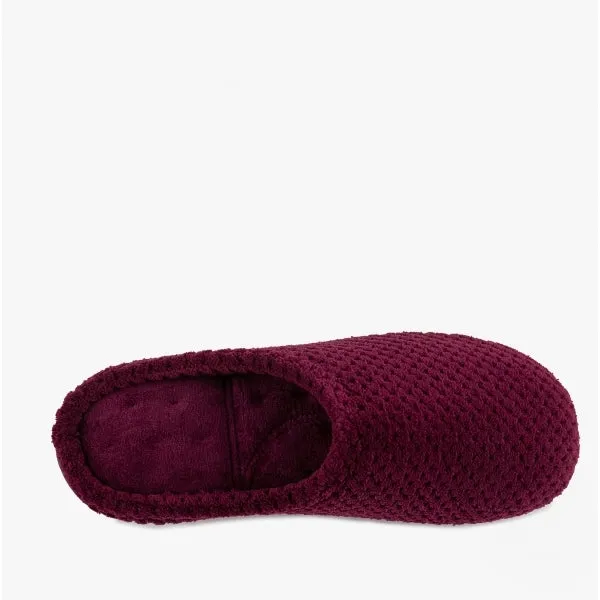 POPCORN TERRY Ladies Mule Slippers Burgundy sold by House of Slippers product image thumbnail 5