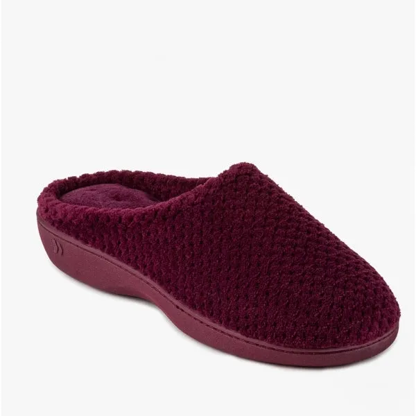 POPCORN TERRY Ladies Mule Slippers Burgundy sold by House of Slippers product image thumbnail 4