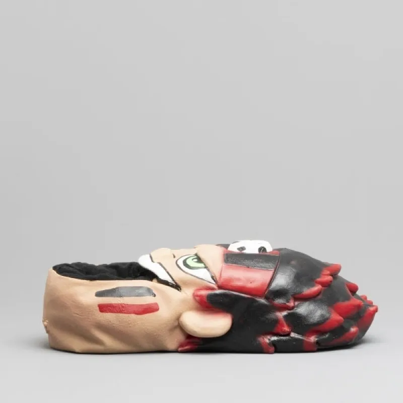 Shuperb IURY Mens Slippers Black/Red sold by House of Slippers