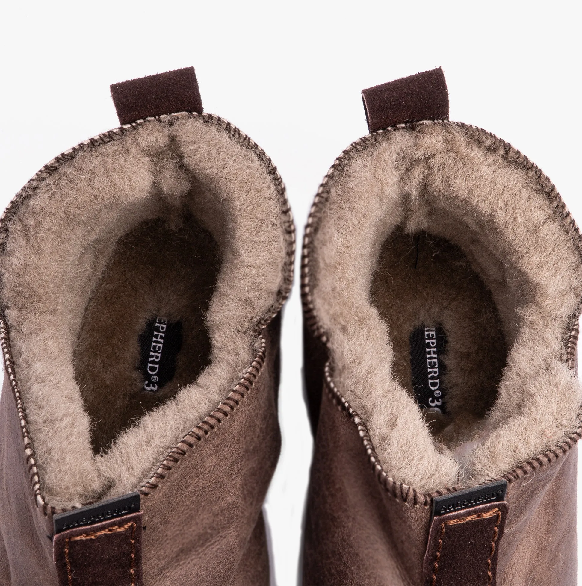 Shepherd LINA Womens Sheepskin Slipper Boots Oiled Antique sold by House of Slippers product image thumbnail 5