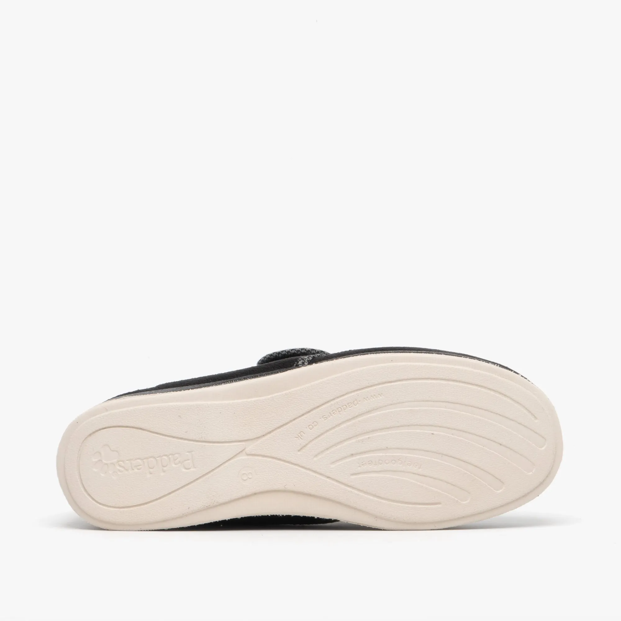 HARRY Mens (G Fit) Touch Fasten Slippers Black sold by House of Slippers product image thumbnail 3